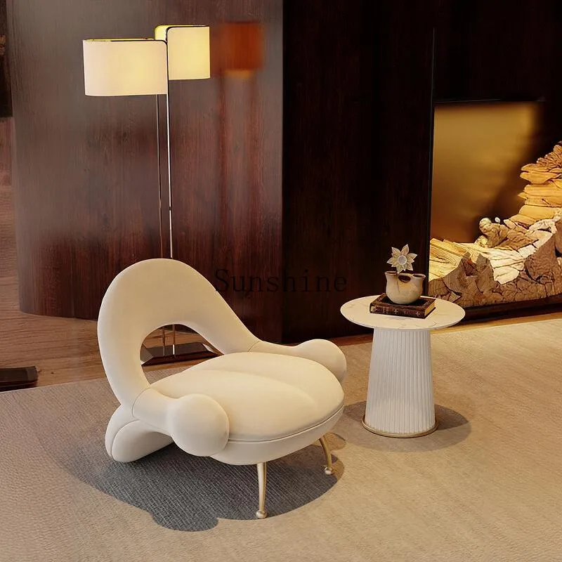 

Design sofa chair living room small apartment balcony Italian single chair beauty salon B & B hotel reception