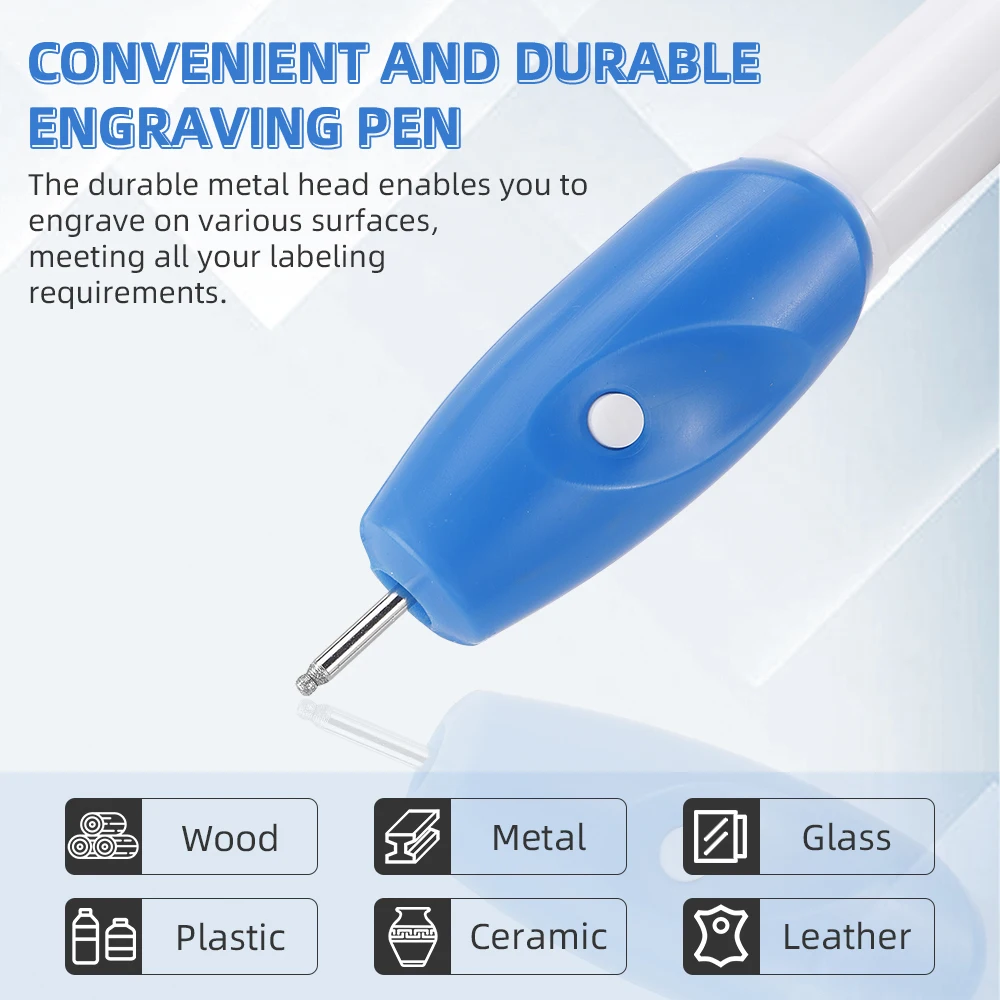 Cordless Mini Electric Engraving Pen for Artists & DIYers - Diamond Tip Etching Tool for Engraving, Sporting Goods & Glass Gifts