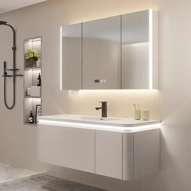 

Роскошный шкаф премиум-класса для хранения, зеркала для ванной, туалетный столик для ванной комнаты, умные металлические зеркала для ванны, шкаф для туалета, мебель для дома Armadietto