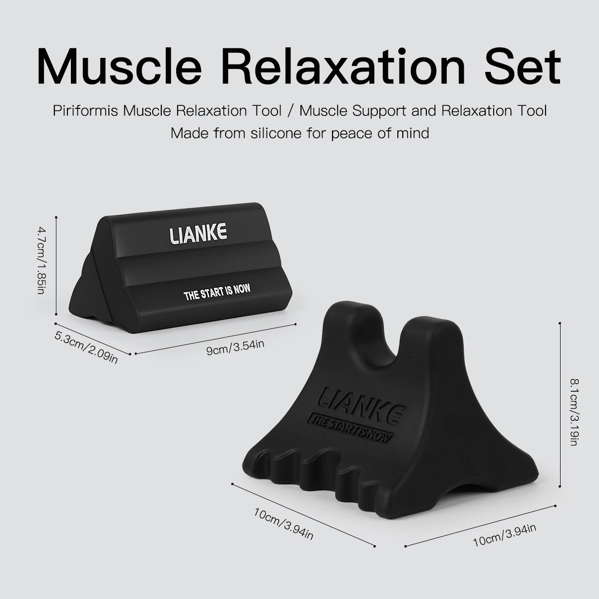 This piriformis muscle and 3-in-1 dual-peak relaxation tool set,helps relieve muscle soreness and tension throughout the body.