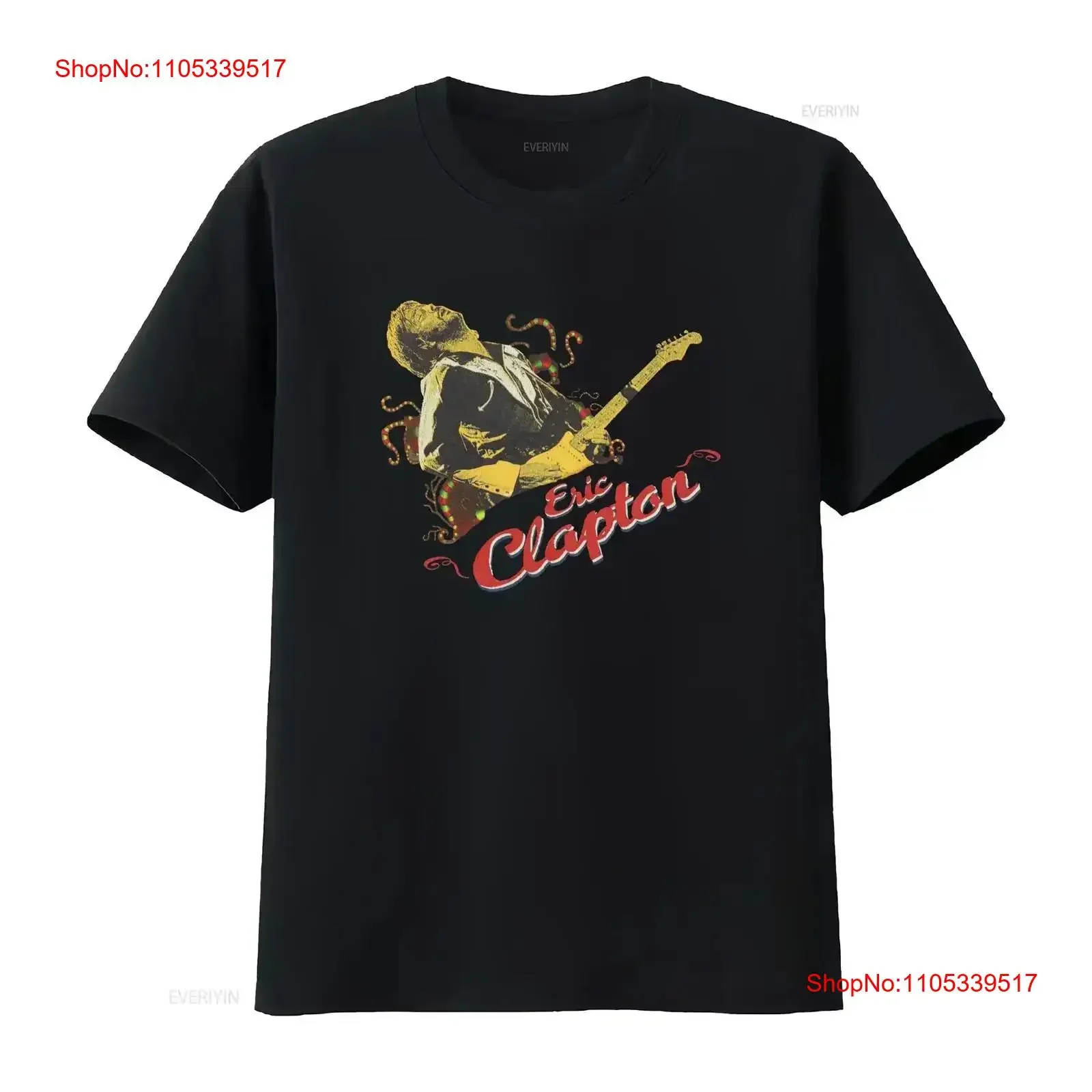 Eric Clapton Band T-Shirt 2006 Brown Music Erwachsenengröße S Vintage Washed Designer-Kleidung Bequem Vielseitig Herren Stretchig