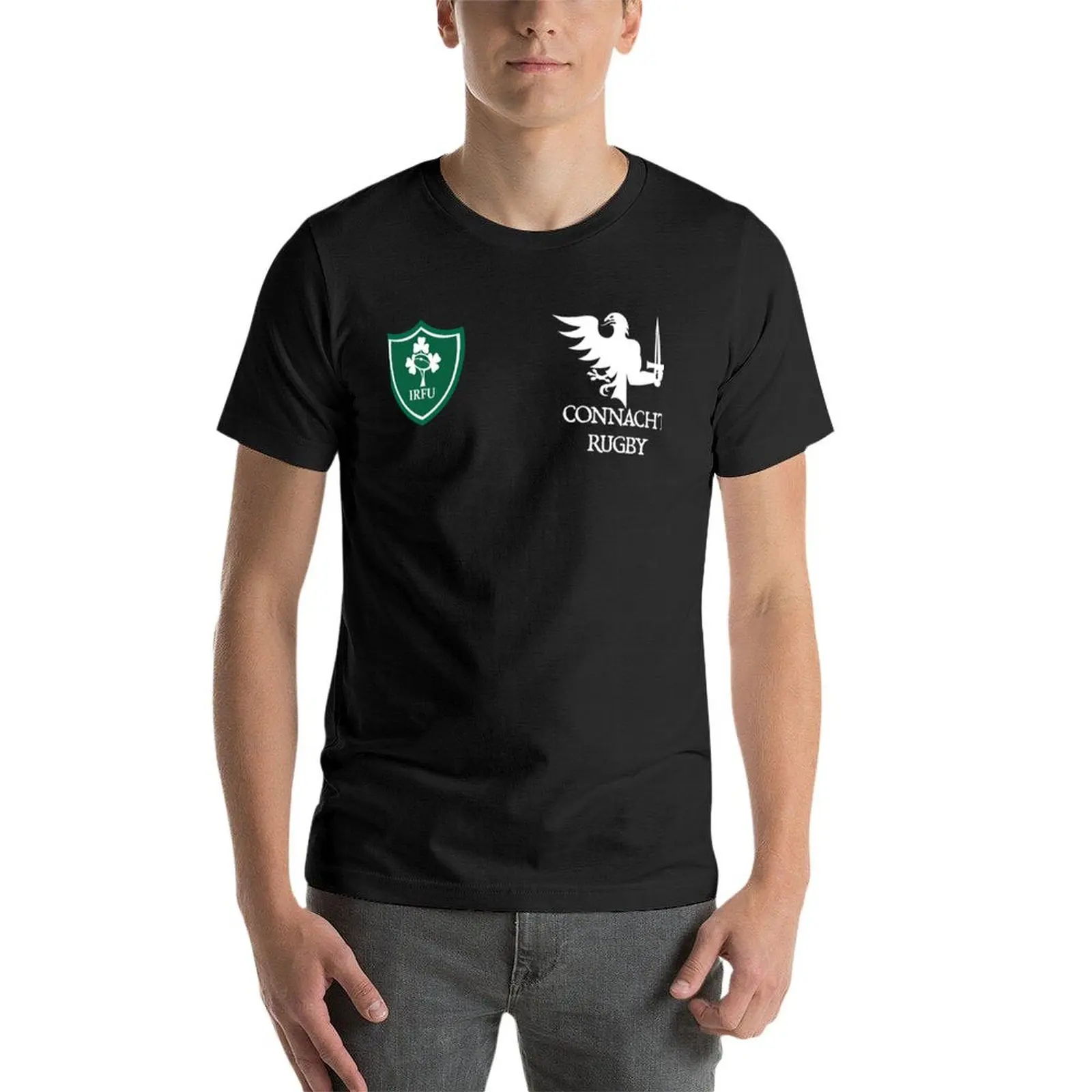 IRFU-Connacht ireland rugby Classic T-Shirt customs design your own hippie clothes plus sizes Short sleeve tee men