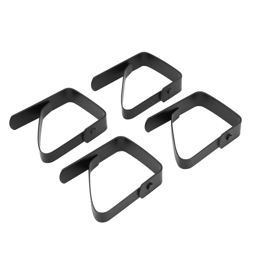 4PCS Stainless Steel Table Cloth Clips Anti Slip Rustproof Tablecloth Holder Clamps Smooth Edges Adjustable Table Cloth Clamps