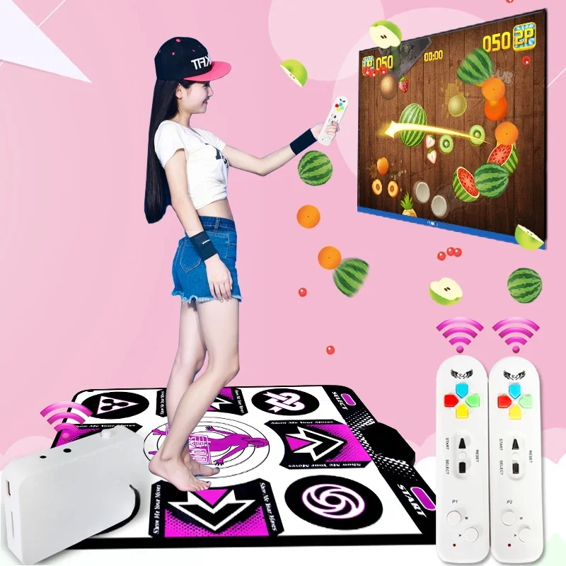 

Dancing blanket, home computer, TV interface, dual-purpose single player wireless tactile game