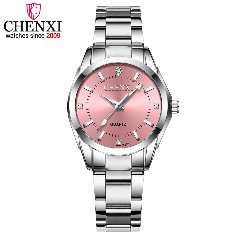 Fashion Chenxi Top Brand Women Colorful Dial Reloj Mujer Concise Girl Wrist Watches Female Quartz Ladies Rhinestone Clocks Watch