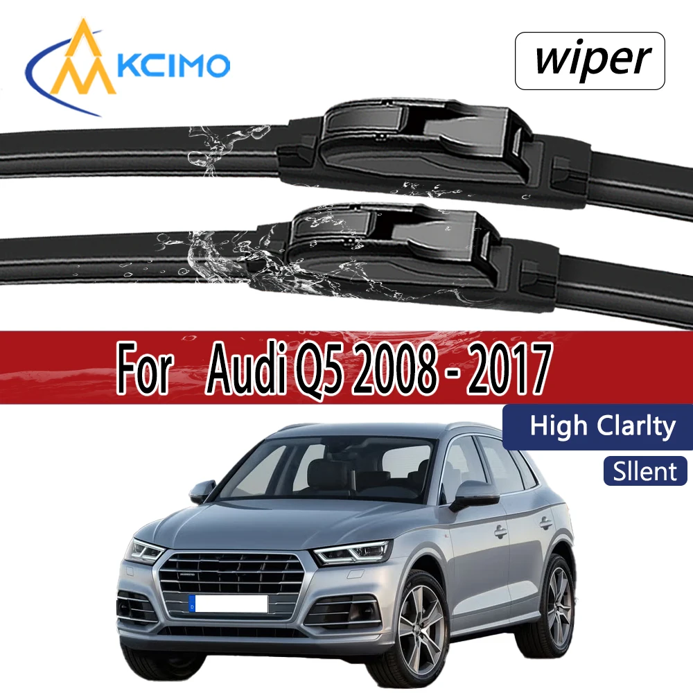 لأودي Q5 2008 - 2017 شفرات ممسحة زجاج أمامي 2 قطعة ملحقات نافذة الزجاج الأمامي #1