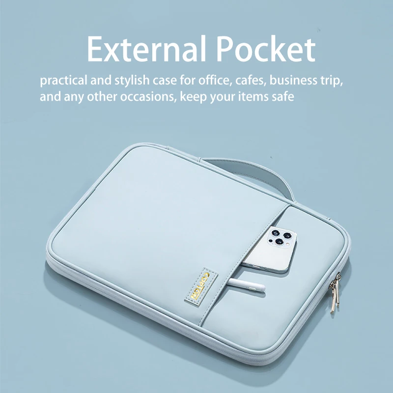 PU Bolsa de Couro Tablet para iPad, Bolsa à Prova de Choque, Funda Manga para iPad Air 5, 4, 12.9 "Case, Pro 11, M1, 9.7, 10.2, 10.9, 2022