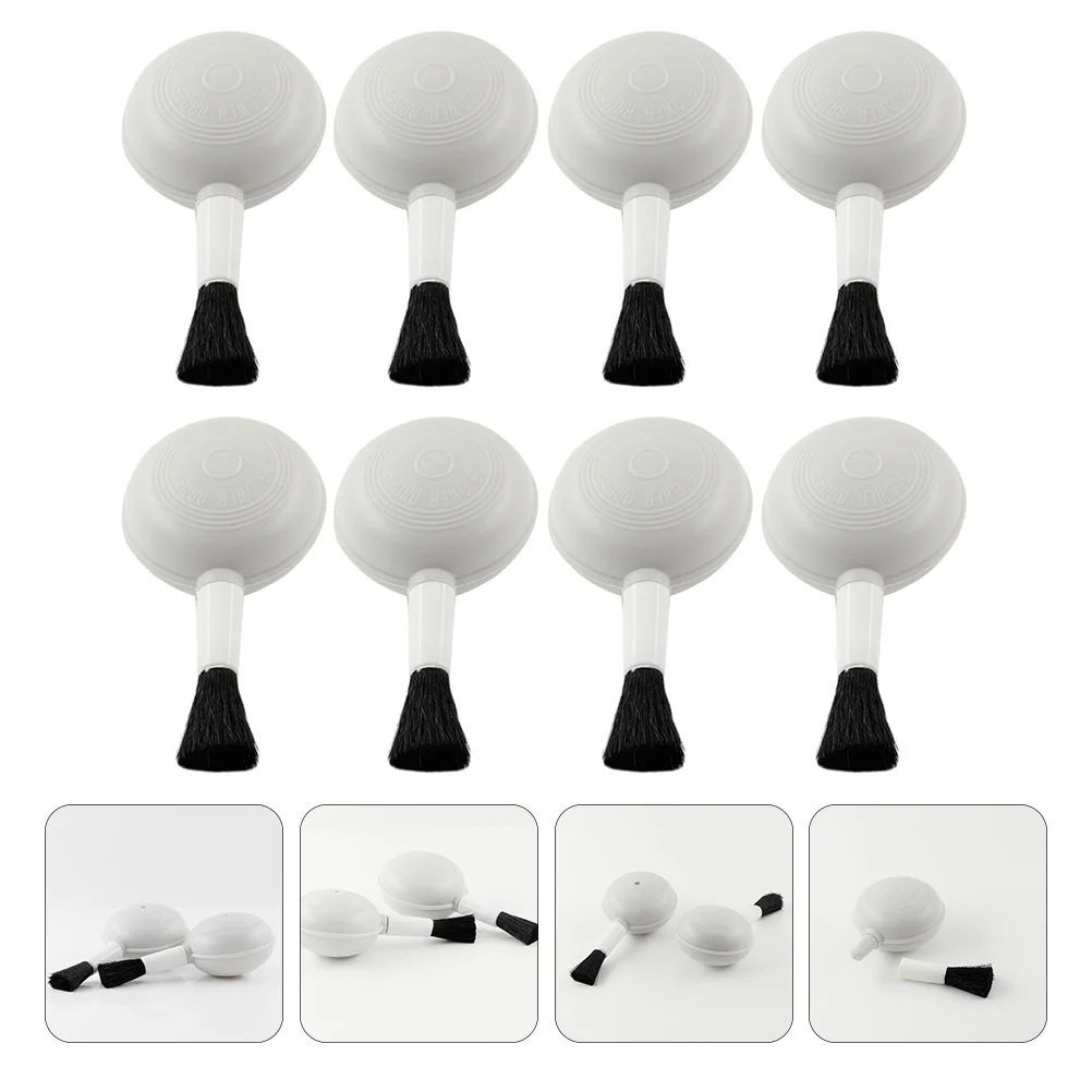 8 PCS Compressed Air Dusters Cleaning Brush Equipment Lens Detergent Blower White