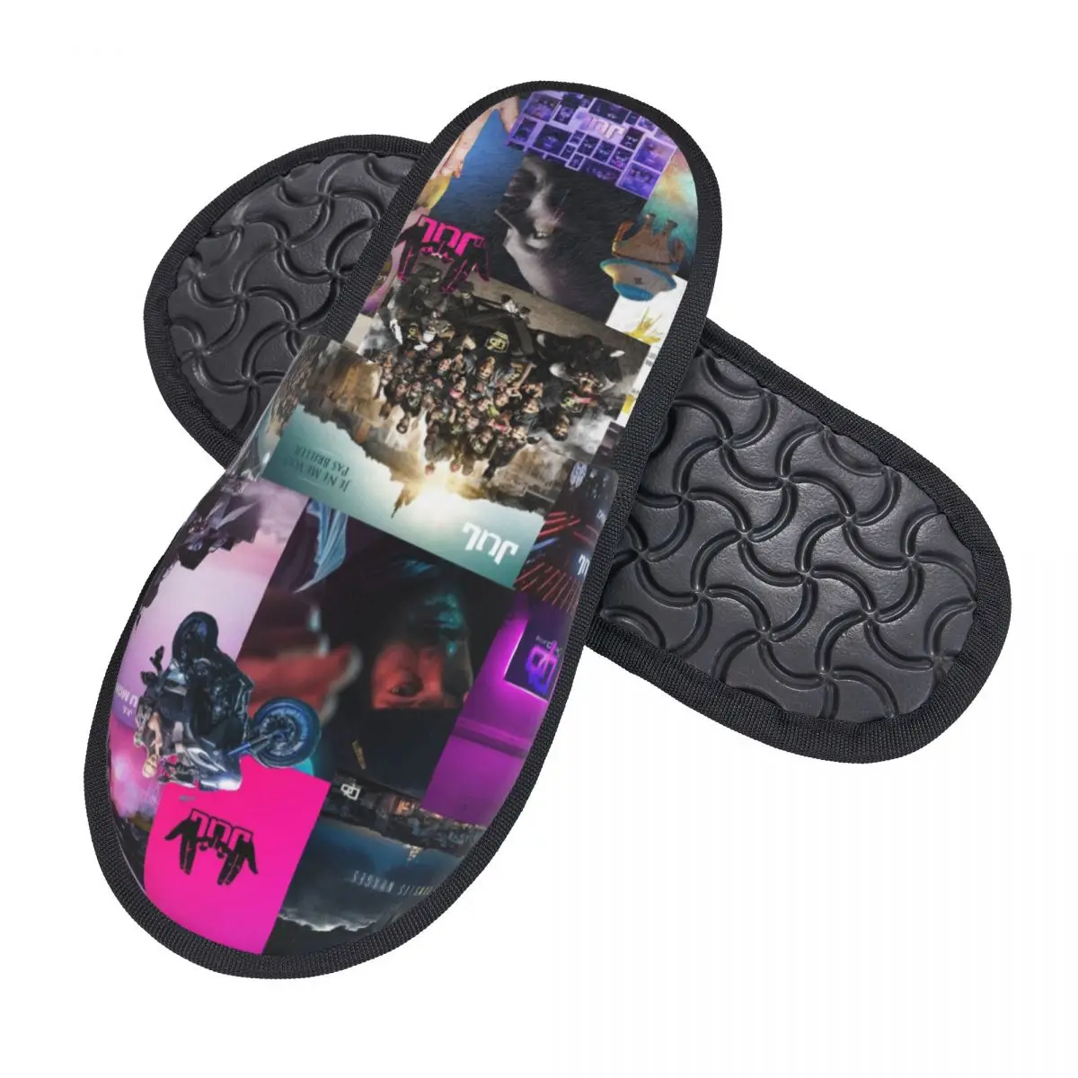 Classico personalizzato JUL Rapper Music Comodo Scuff con pantofole in memory foam Scarpe da casa spa da donna