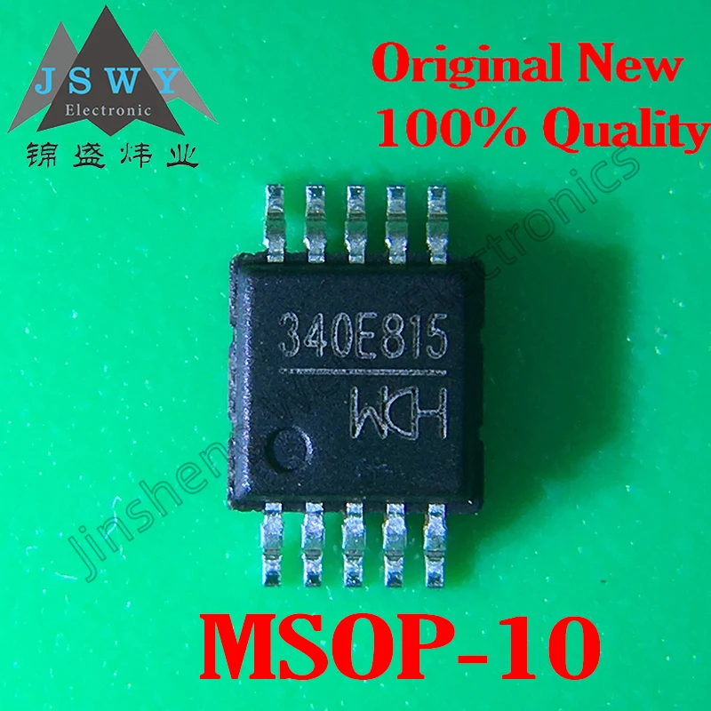 

(10/50 pieces) CH340E CH340 MSOP-10/USB bus adapter chip/new stock/electronic original/fast delivery