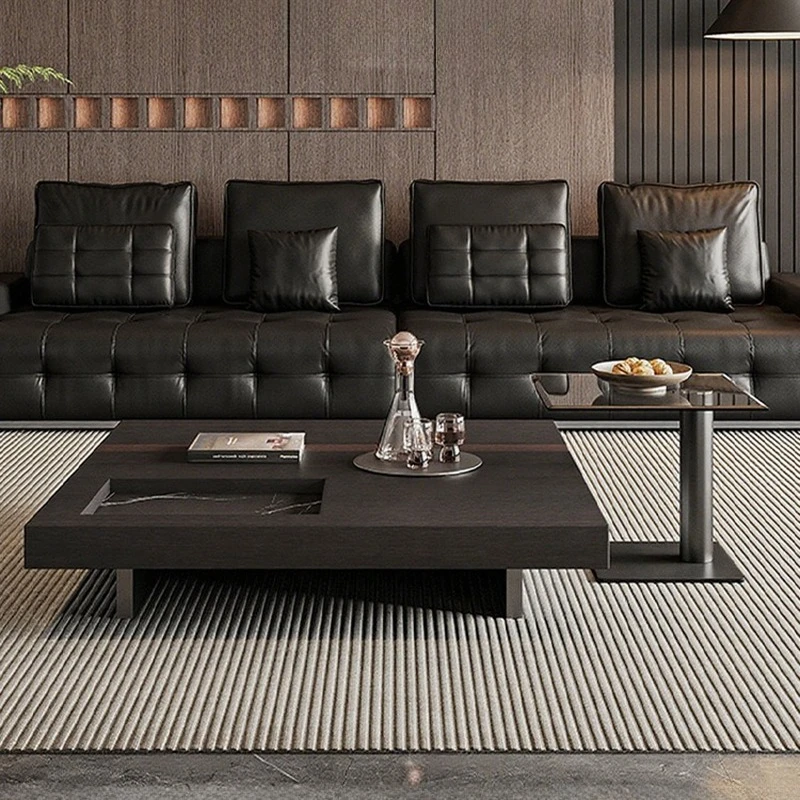 

Italian Minimalist Coffee Tables Nordic Creative Living Room High-End Coffee Table Rock Slab Designer Home Furniture Mesa FYCT