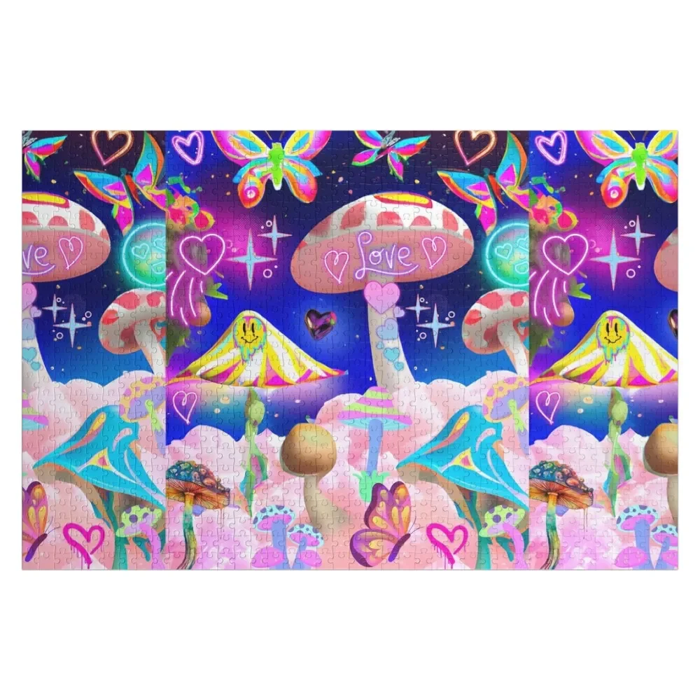 

Shroom Bloomz Jigsaw Puzzle Wooden Animal Custom Wooden Name Custom Wood Puzzle