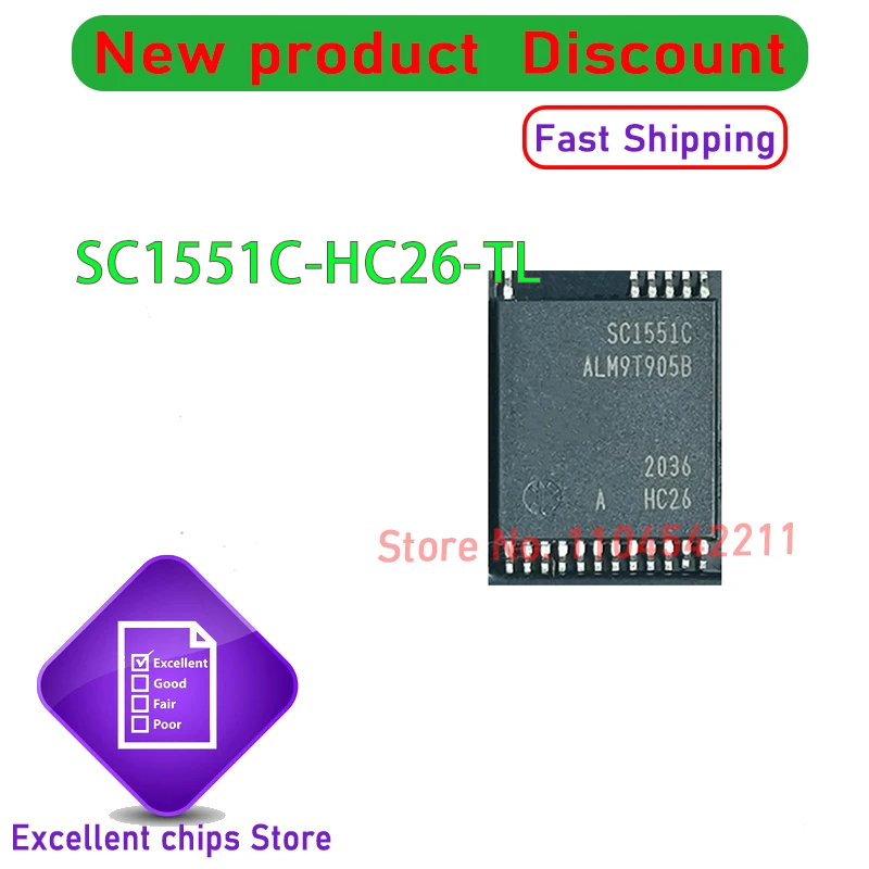 5PCS~10PCS/LOT SC1551C-HC26-TL SC1551C-HC26 SC1551C SOP-24 New Original