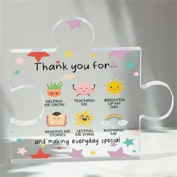 Acrylic Thank You Desk Decor - Perfect Appreciation Gift For Teachers, Coworkers, Friends & Bosses - Ideal For Birthdays