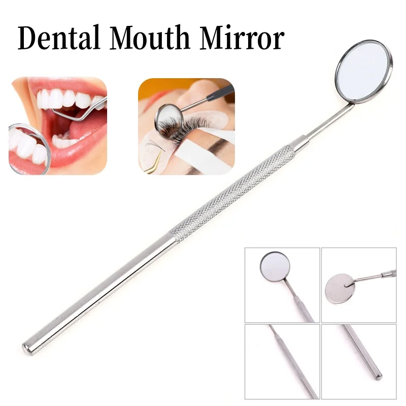 

DentalMouth Mirror Инструменты для чистки зубов Инструменты для наращивания ресниц Нержавеющая сталь можно разобрать