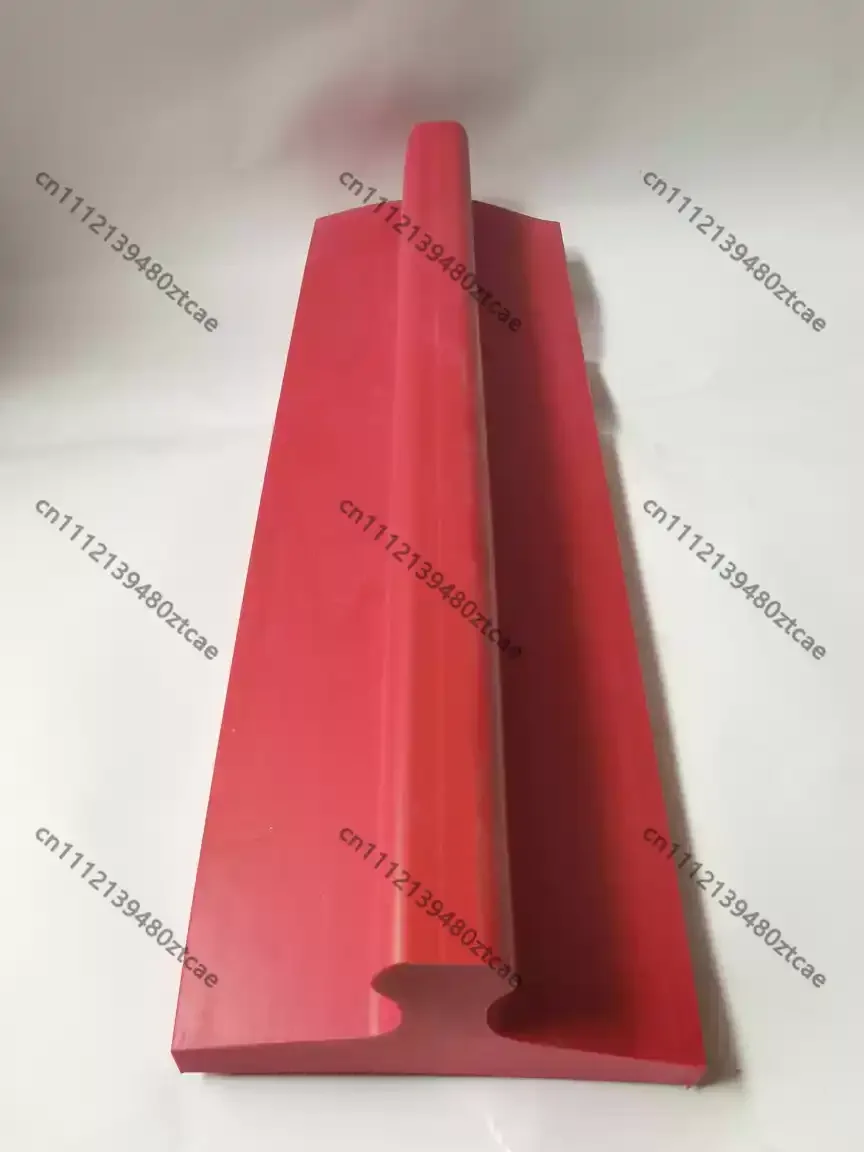 Red Rubber Strip 10cm Width Rubber Bar