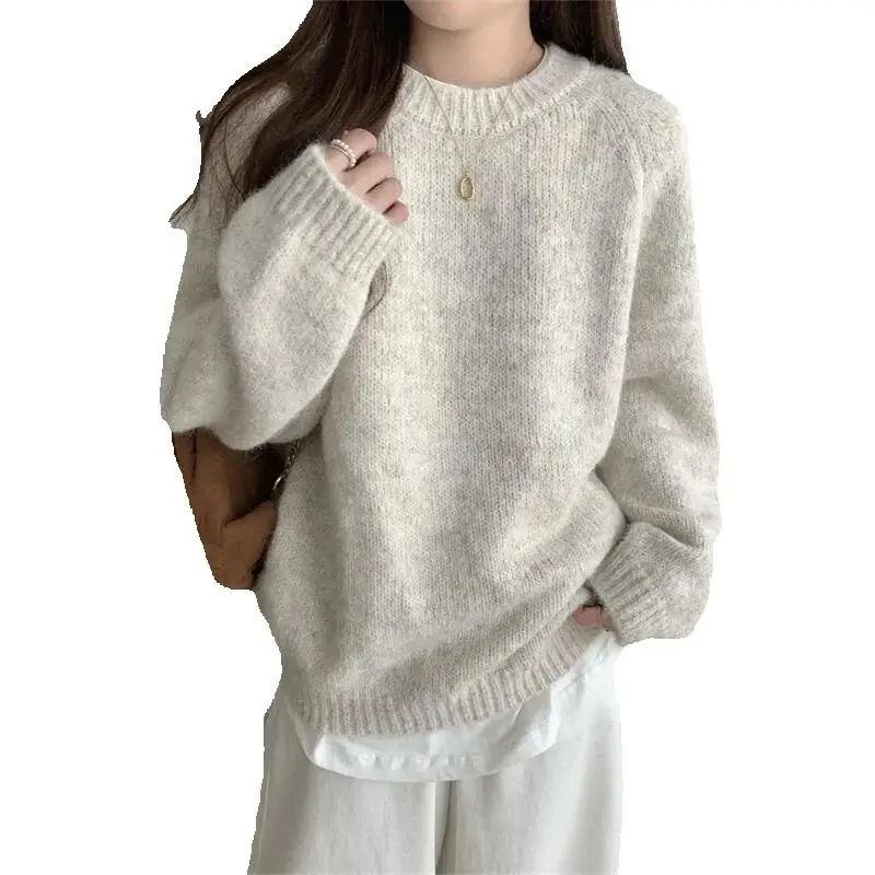 Women's Clothing Sweater Japanese Style Versatile Autumn and Winter New Model Knit Loose Hood Tops Long Sleeves Comfortable