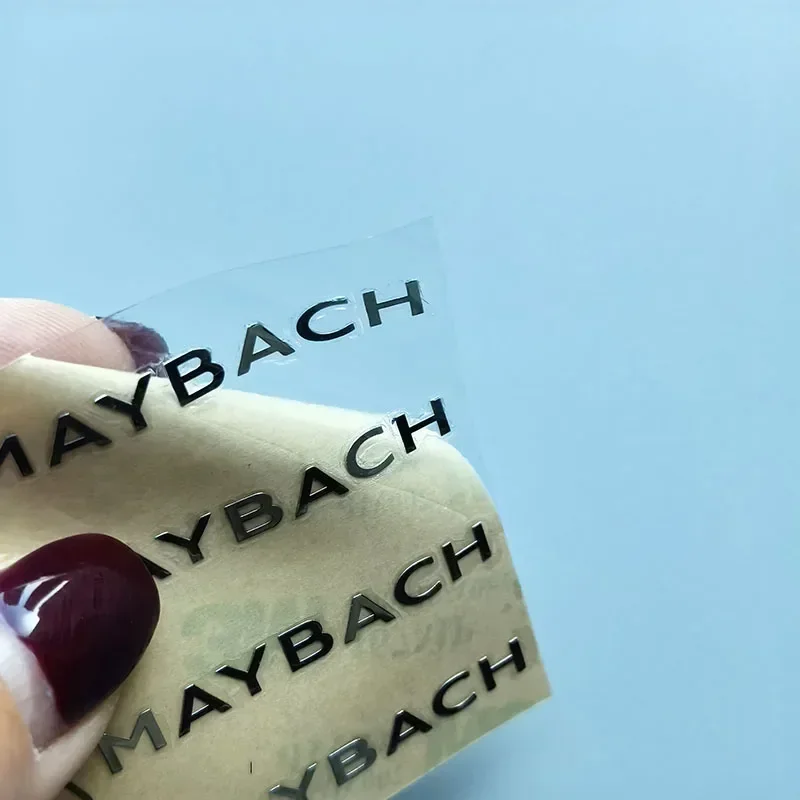 

5x1cm Tiny Nickle Label Sticker Car Emblem MM Badge Nameplate Logo for Maybach Interior Console Windshield Window Accessoriies