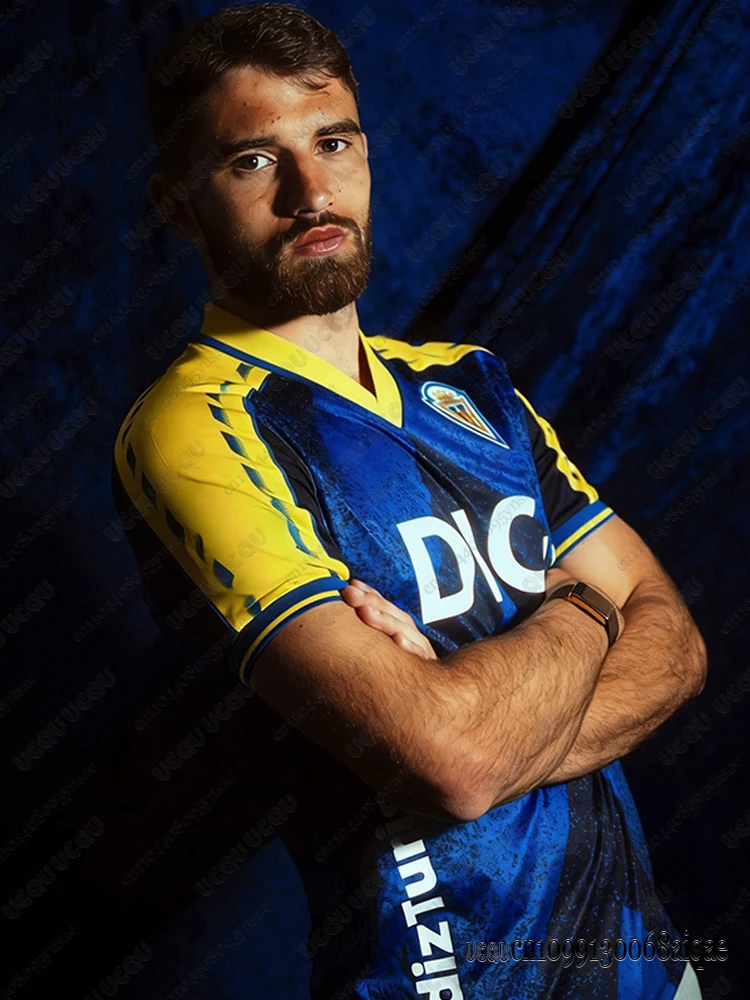 

Summer Men Football Jerseys V-neck Sports Shirts Quick Drying Cycling Shirts Cádiz CF 25-26 Soccer Jerseys Team Uniform
