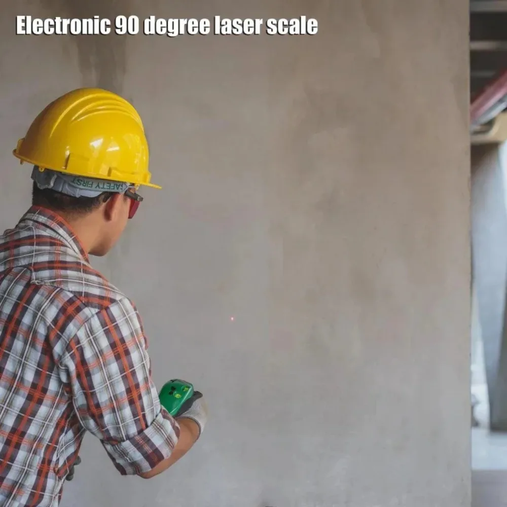 Nível a Laser de 90 Graus, Nível Eletrônico Infravermelho de Alta Precisão, Ferramenta de Nível de Parede de Longa Distância, Alimentado por Bateria, Portátil