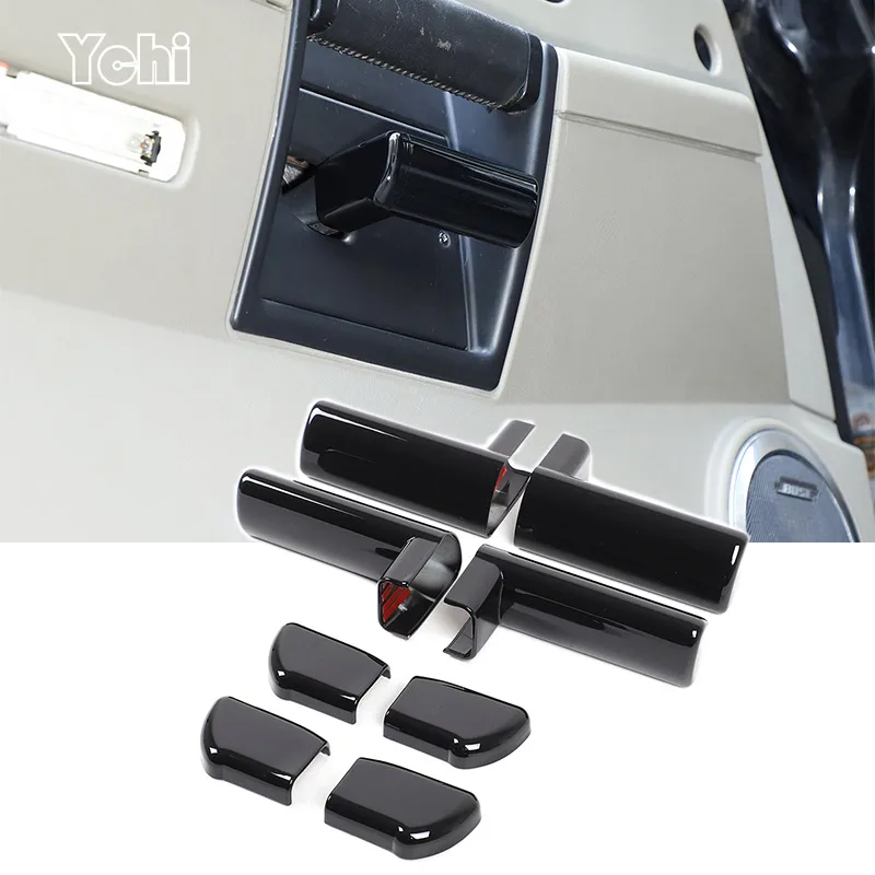 

Глянцевый черный АБС-пластик для Hummer H2 2003-2007, защита внутренней ручки автомобиля, декоративная наклейка, аксессуары для салона автомобиля