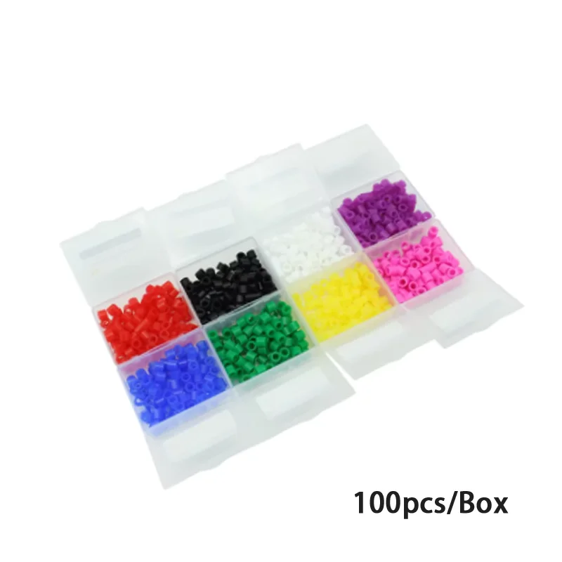 100pcs/Box Universal Dental Silicone Color Code Ring Instrument Identification Circle Multi-Color Autoclavable Dentist Lab Tools