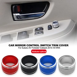 Car Rearview Mirror Adjustment Knob Trim Cover Rotary Control Switch Decoration Rings For Subaru XV Forester Outback 2015-18 WRX