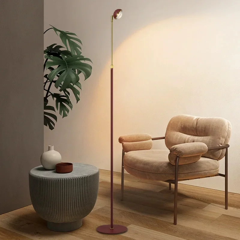 

Modern Simple Red Floor Light Living Room Sofa Corner Ambient Light Luxury Room Decoration LED Adjustable Floor Light