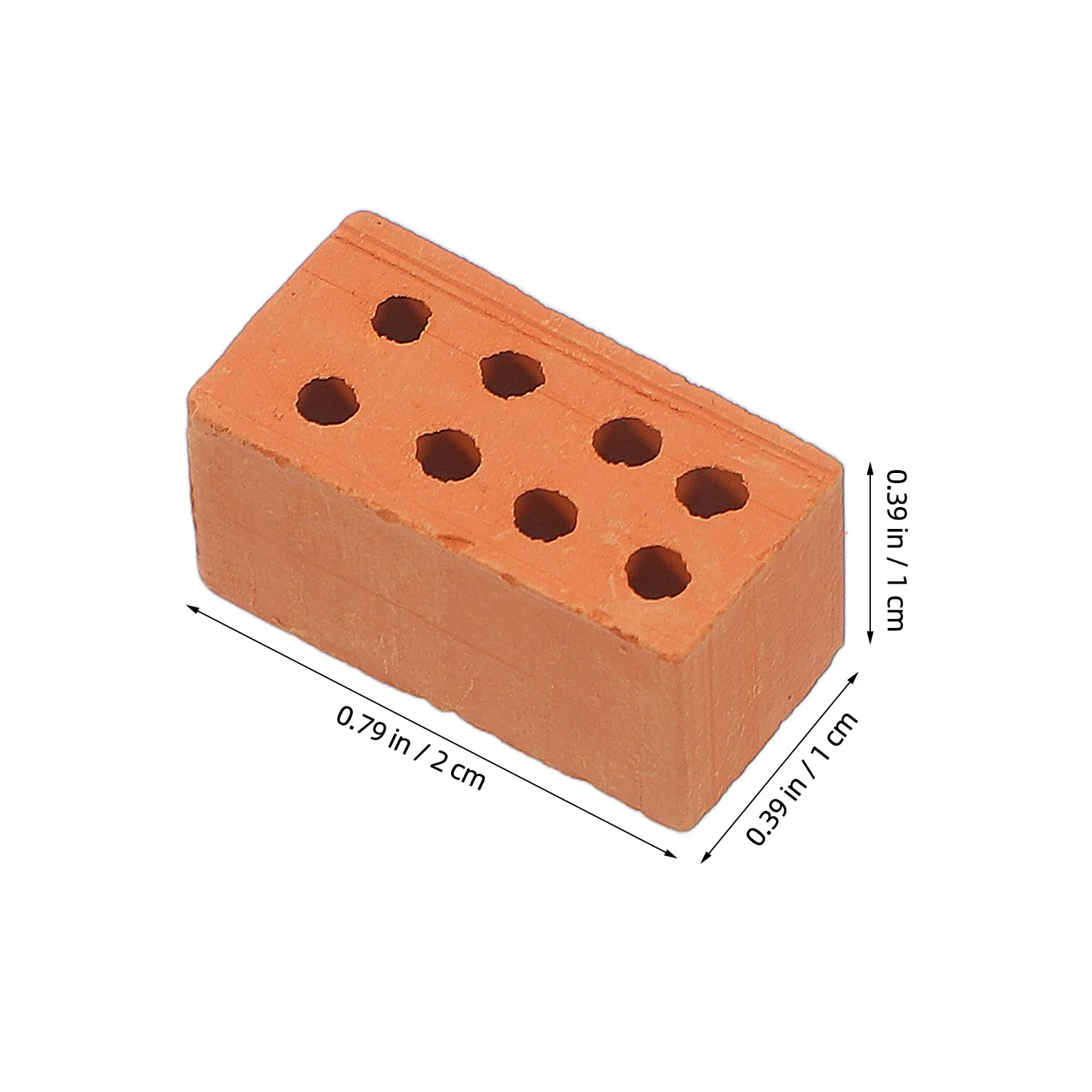 50Pcs Mini Bricks for Crafts Realistic Tiny Brick Wall Decor DIY Fairy Garden House Building Accessories Micro Landscape