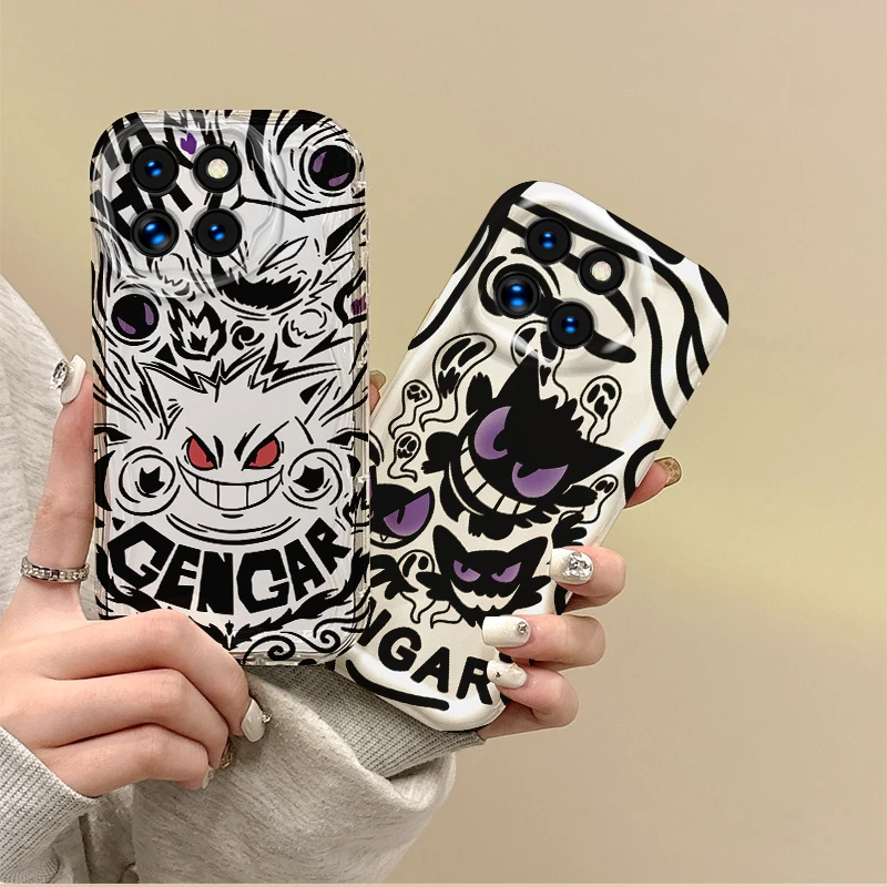 

Hot Pokemon Gengar Anime Phone Case For XIAOMI 14 13 12 T Pro 11 Lite Poco F6 F5 F4 F3 X6 X5 X4 X3 GT M3 M4 Pro Shockproof Cover
