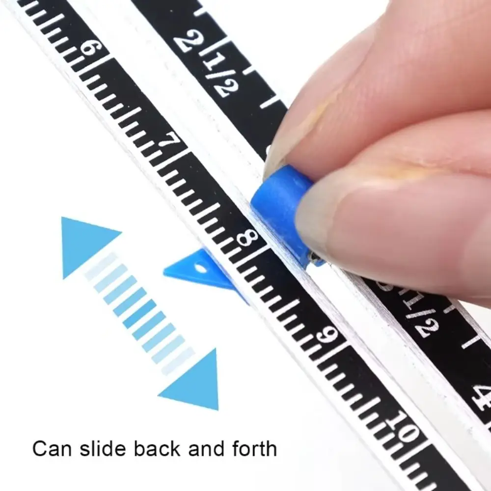 Crafting Hemming Measuring Sewing Measuring Tool Metal Fixed-Edge Sliding Gauge Quilting Gauge Quilting