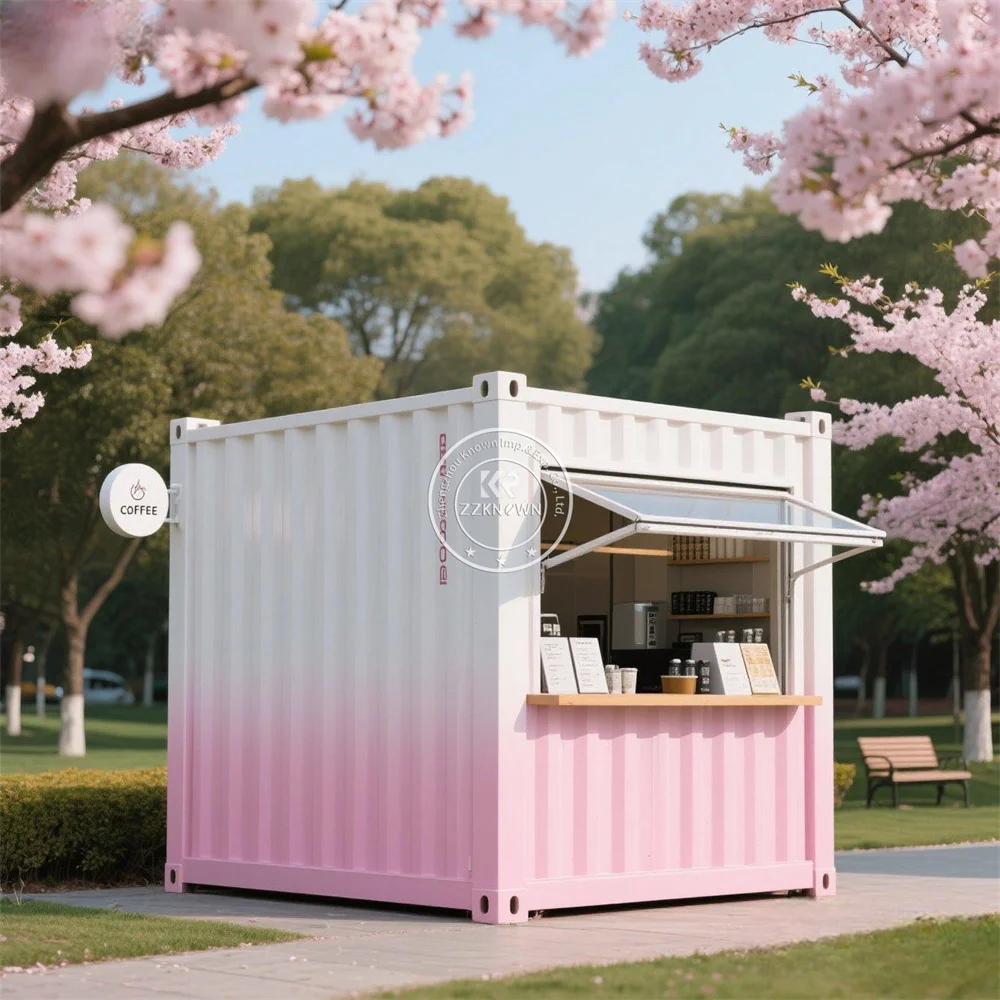 

Modern Design Office Container Prefabricated Mobile Steel Container House Fast Food Coffee Bar Outdoor Container Cafe Shop