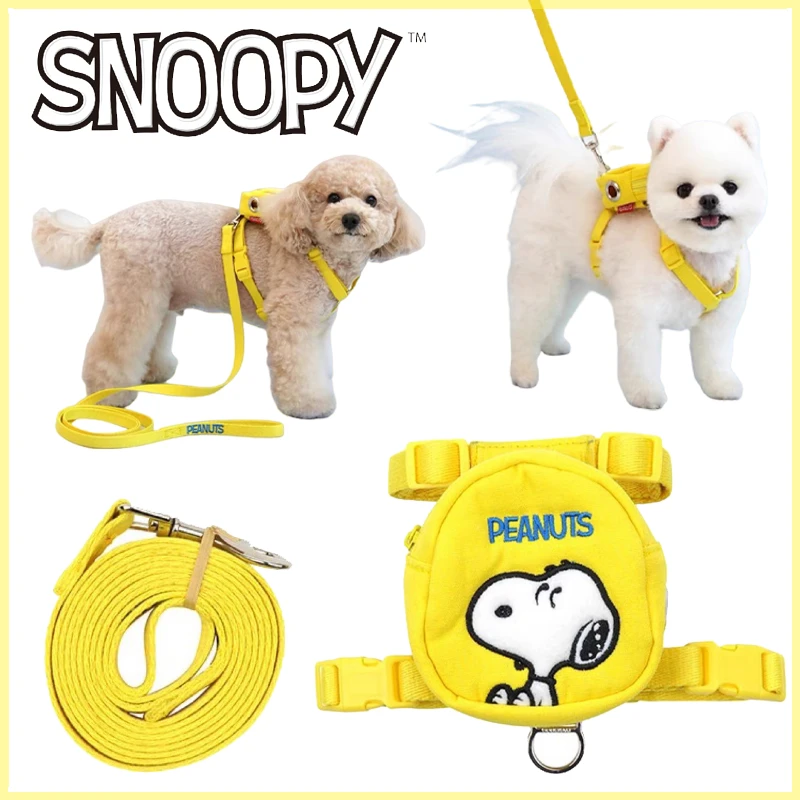 

Снупи поводок для собак Регулируемый ранец для домашних животных веревка нагрудный ремень ошейник для кошек аксессуар для собаки