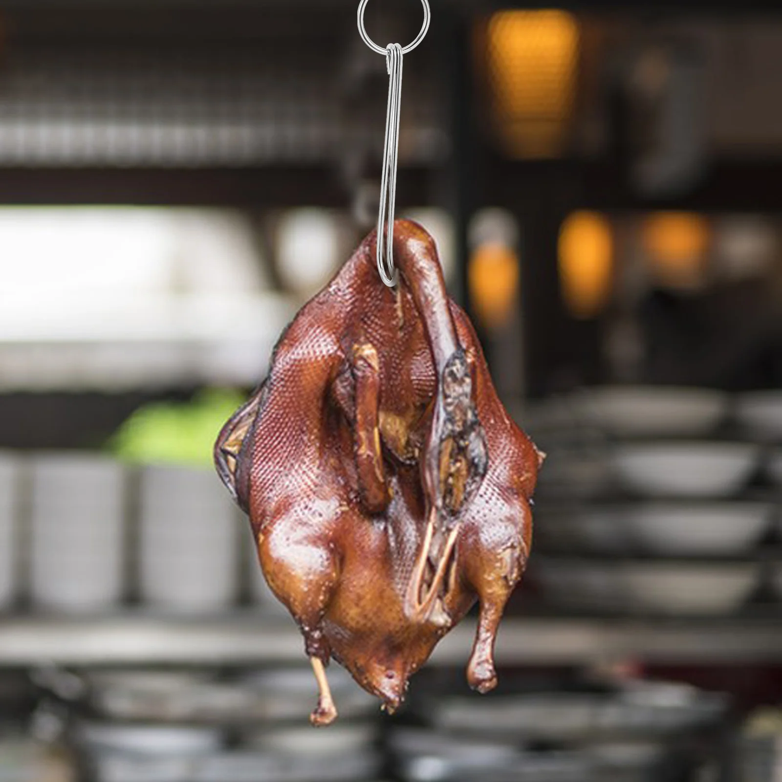 

2Pcs Stainless Steel Meat Hooks Wear Resistant for Hanging Meat Grilling Smoking Drying Butcher Shop Restaurant Kitchen Gadgets