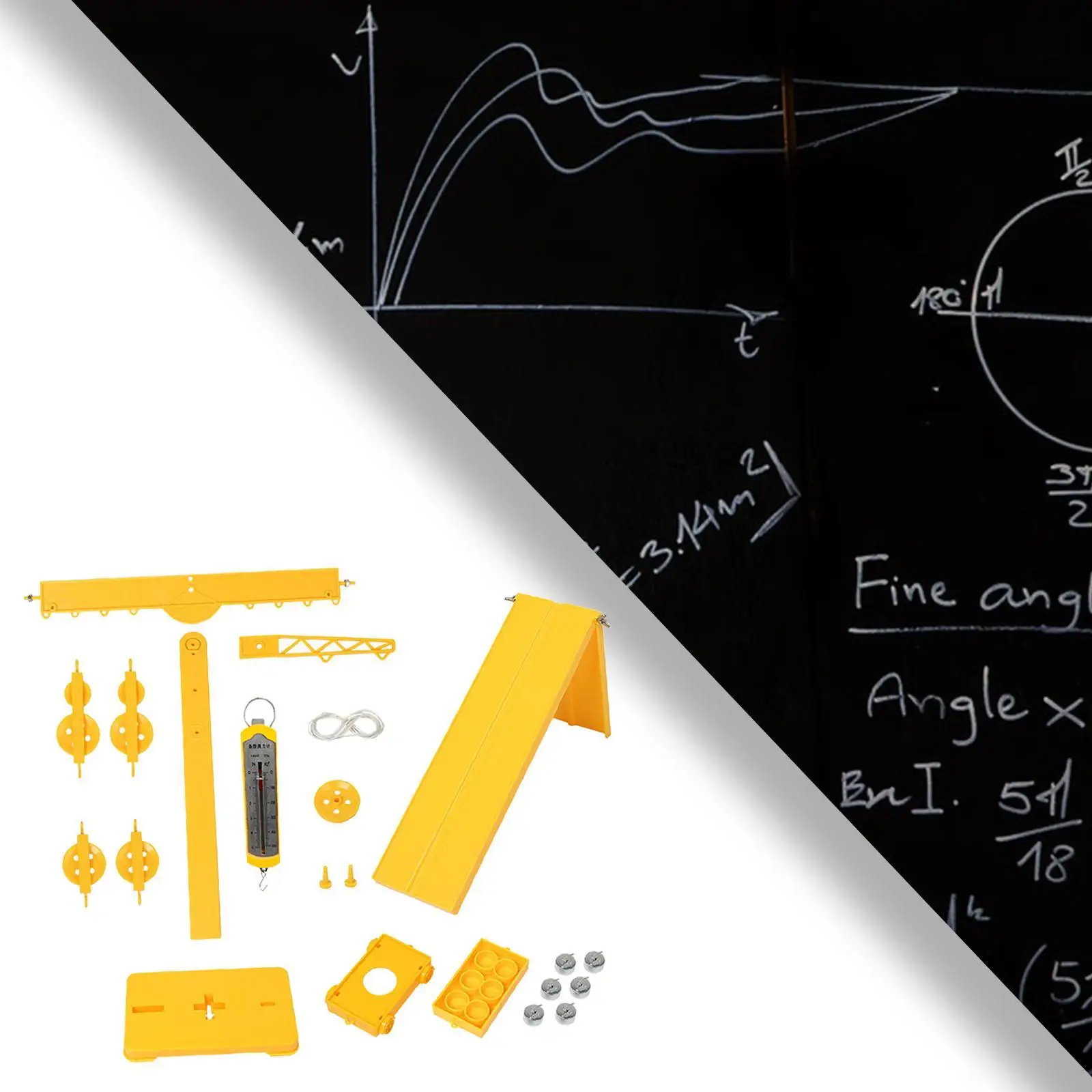 

Physics Experiment Pulley Set Pulleys Block Mechanics Study Learning Set Lever Pulley Friction Force Set for School Students