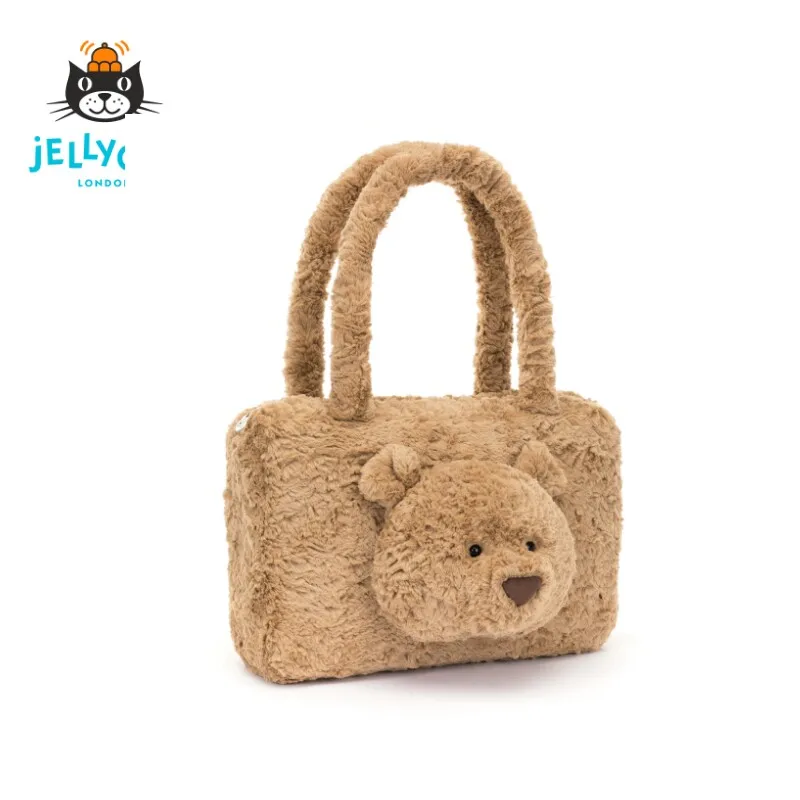 

Сумка-тоут Jellycat Barcelona Bear (Великобритания) с плюшевым мишкой, сумка-игрушка, подарок на день рождения