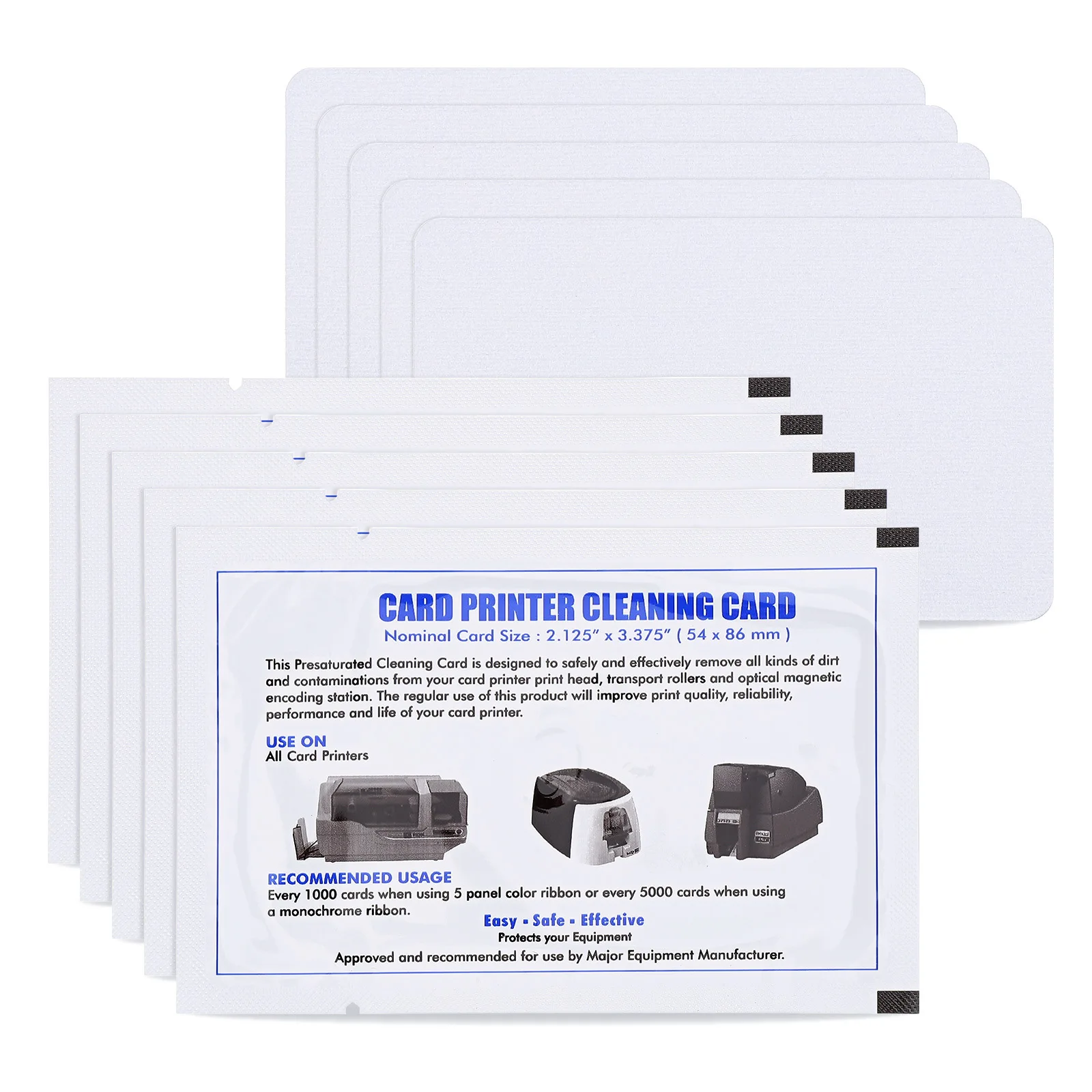 Universal 10Pcs Reusable Cleaning Cards for Credit Machine POS Terminal Card Reader Cleaner Lint Free Travel Cleaning Supply