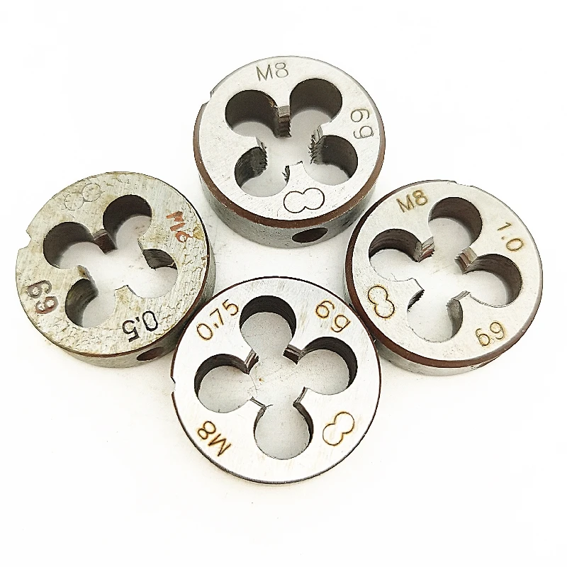 1PCS HSS Metric Thread Die M1 M2 M3 M4 M5 M6 M7 M8 M9 M10 M11 M12 M14 M15 M16 Threading Tool Right Hand Round Dies