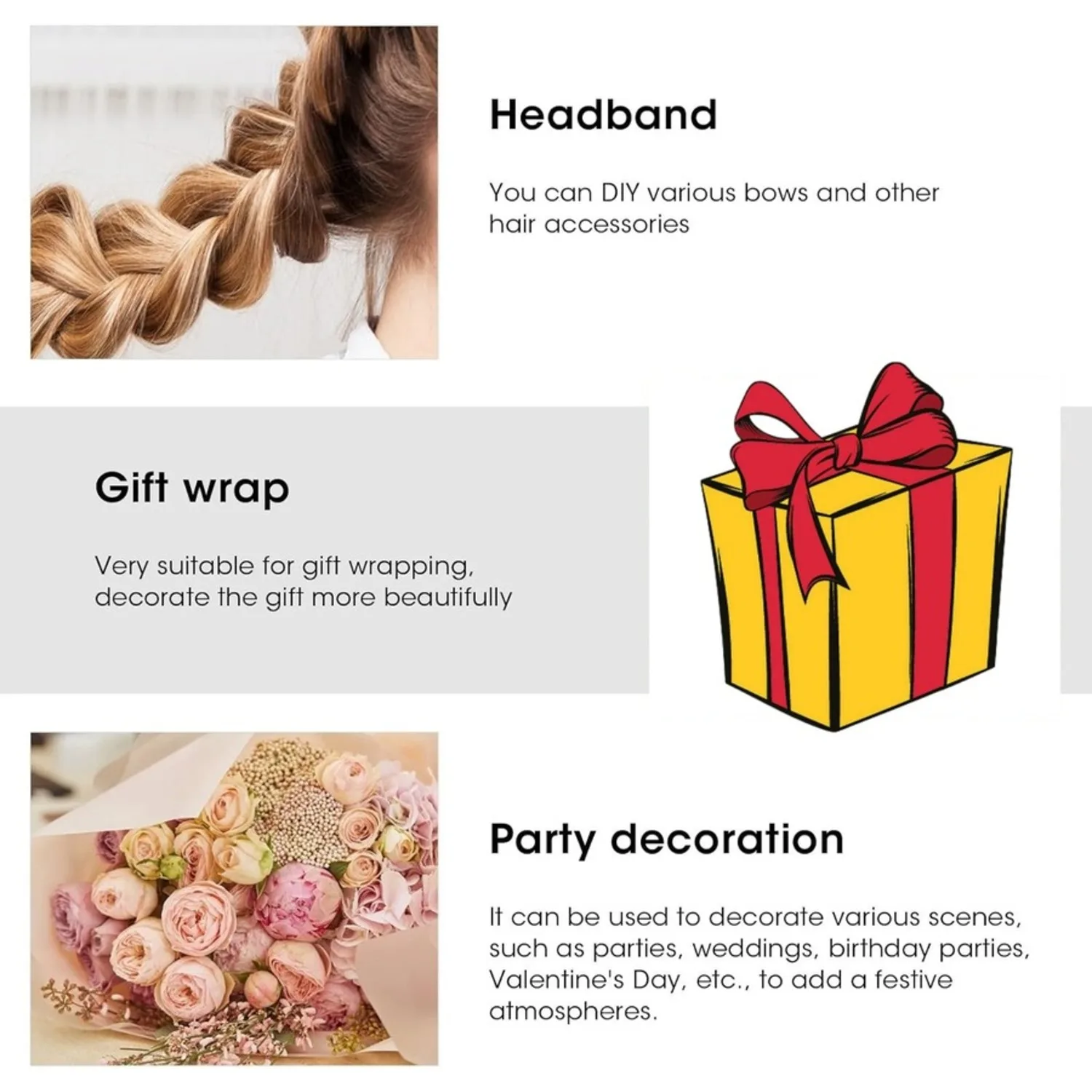 8yards Morandi Color Floral Cloth Lace Ribbon Multi-purpose Creative Gift Packaging Bow Material Floral Decoration Accessories