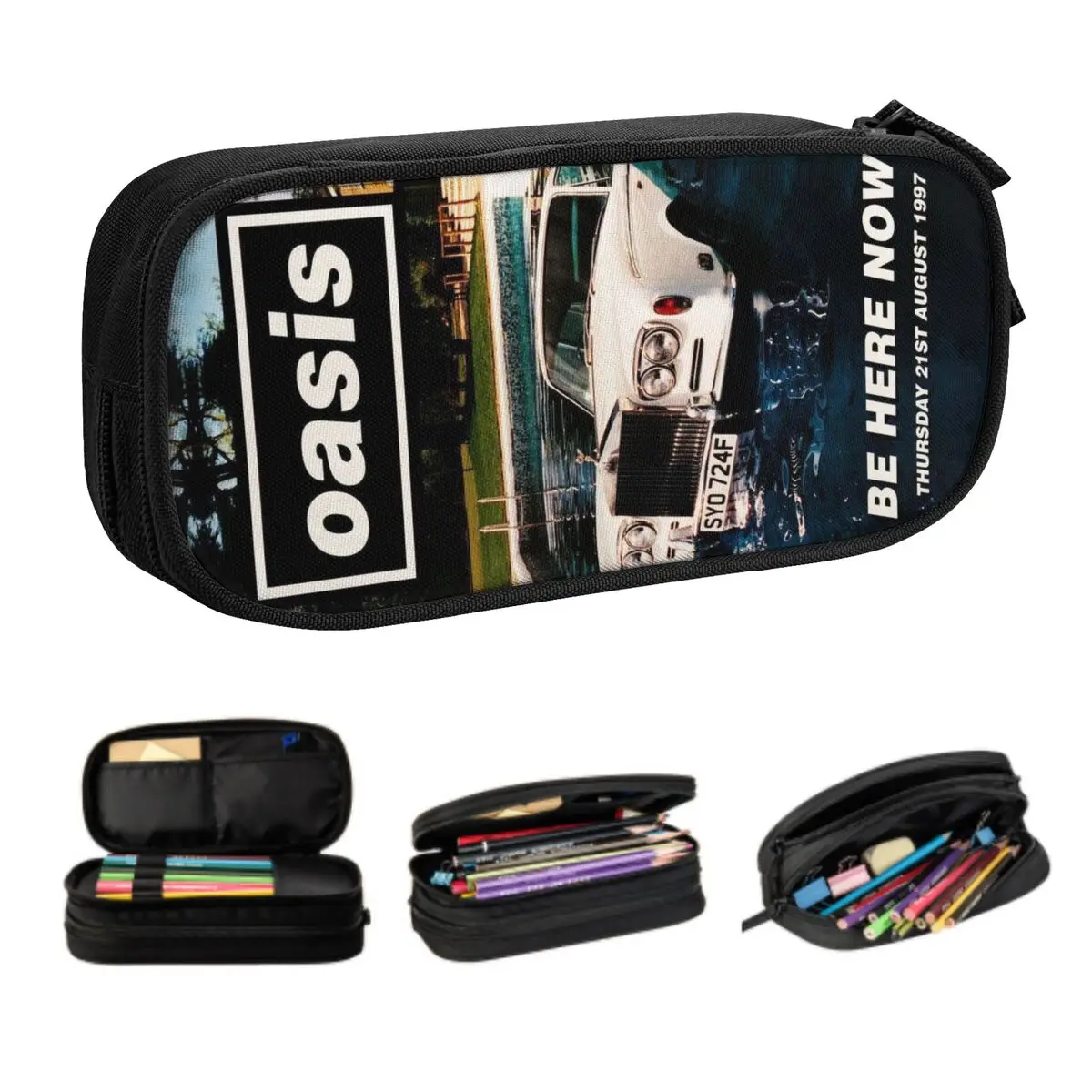 

Пользовательский британский рок-плакат O-Oasises пеналы для девочек и мальчиков большое хранилище ретро рок-группа пенал студенческие канцелярские принадлежности