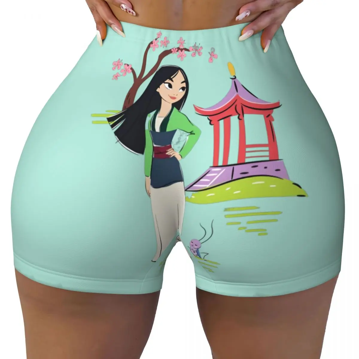 

Custom Gym Biker Running Shorts Women Workout Yoga Shorts