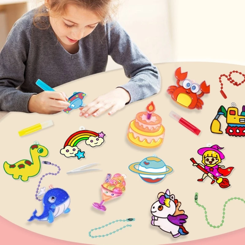 Sparkling Diamond Decoration DIY Glues Painting Pendant Craft Girls Gift