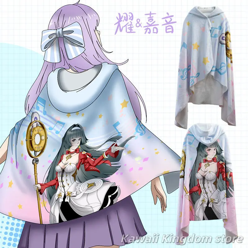 Zenless Zone Zero Ellen Joe Anime Shawl Cloak Capes Ponchos Air Conditioning Blankets Both Sexes Warm Clothes Coats Jackets