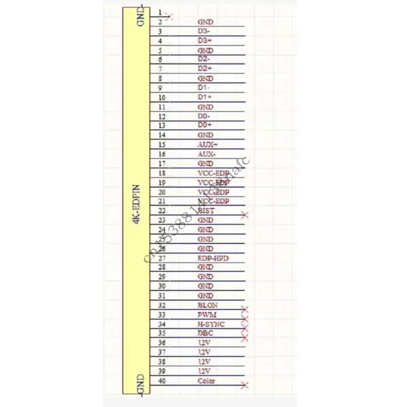 

594F 4K2K EDP to 1080P Output Adapter Board Support 4K2K for Stable Transmission Devices and Limited Spaces