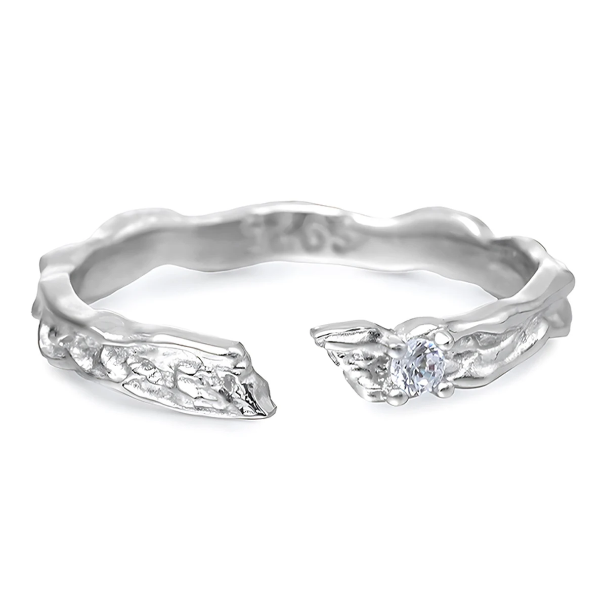 

Роскошные легкие серебряные кольца для пар, эстетический черный цирконий, стерлинговое серебро S925, модный острый нестандарт