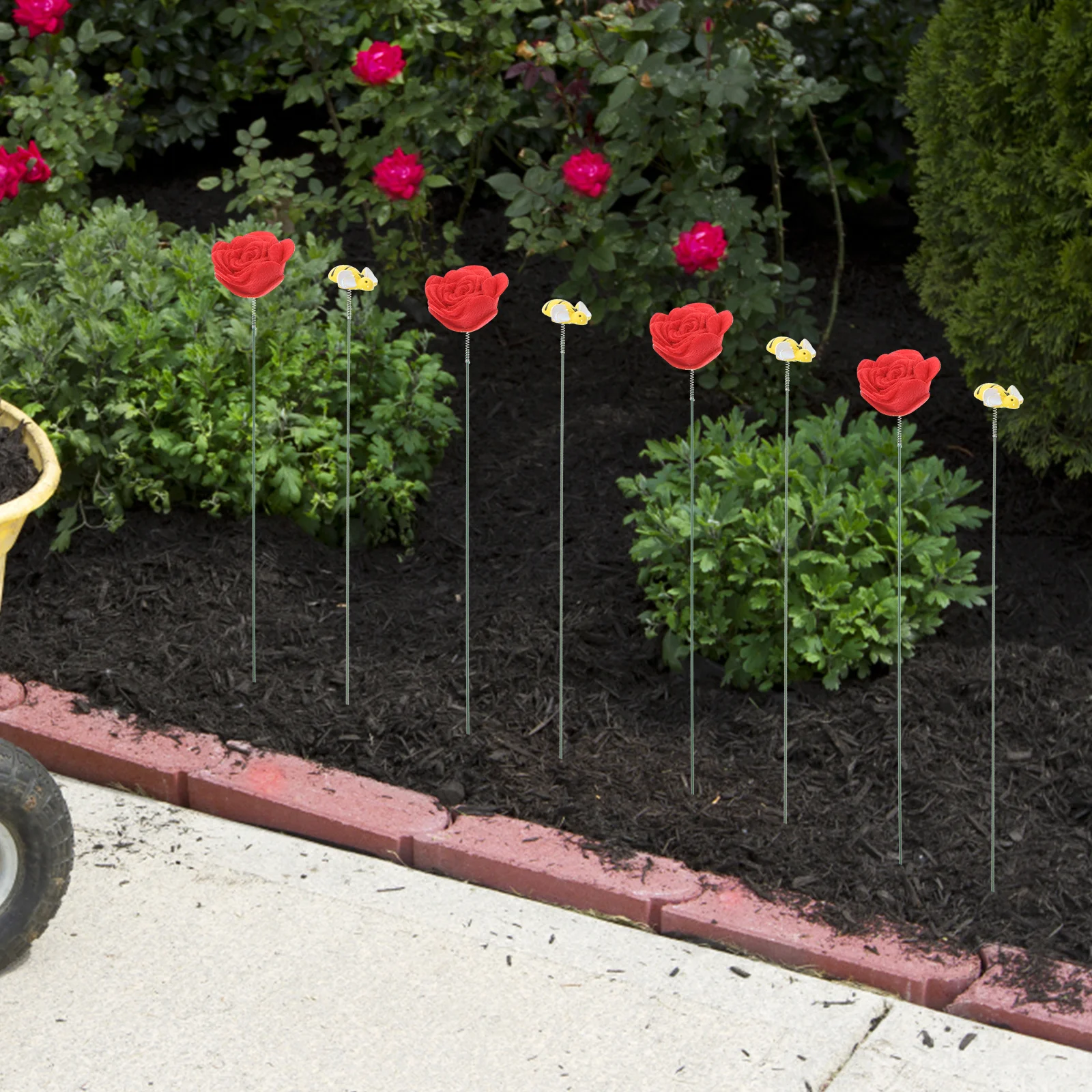 

1Set Artificial Stake Decorative Resin Outdoor Yard Planter Flower Pot Garden Decor Bee Lawn Ornament