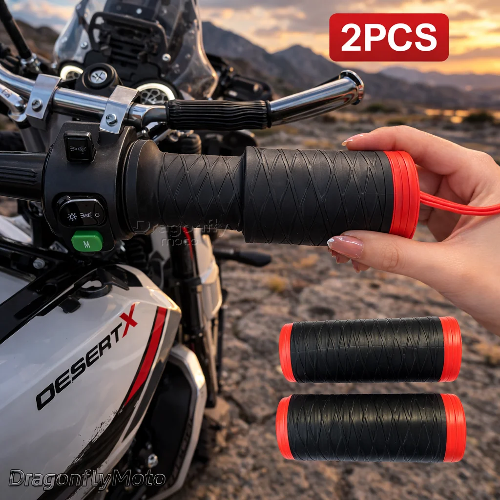 

Motorcycle Silicone Handlebar Cover For Ducati Desert-X DesertX 2026 2025 2024 2023 2022 Self Shrinking Non-Slip Motorcycles