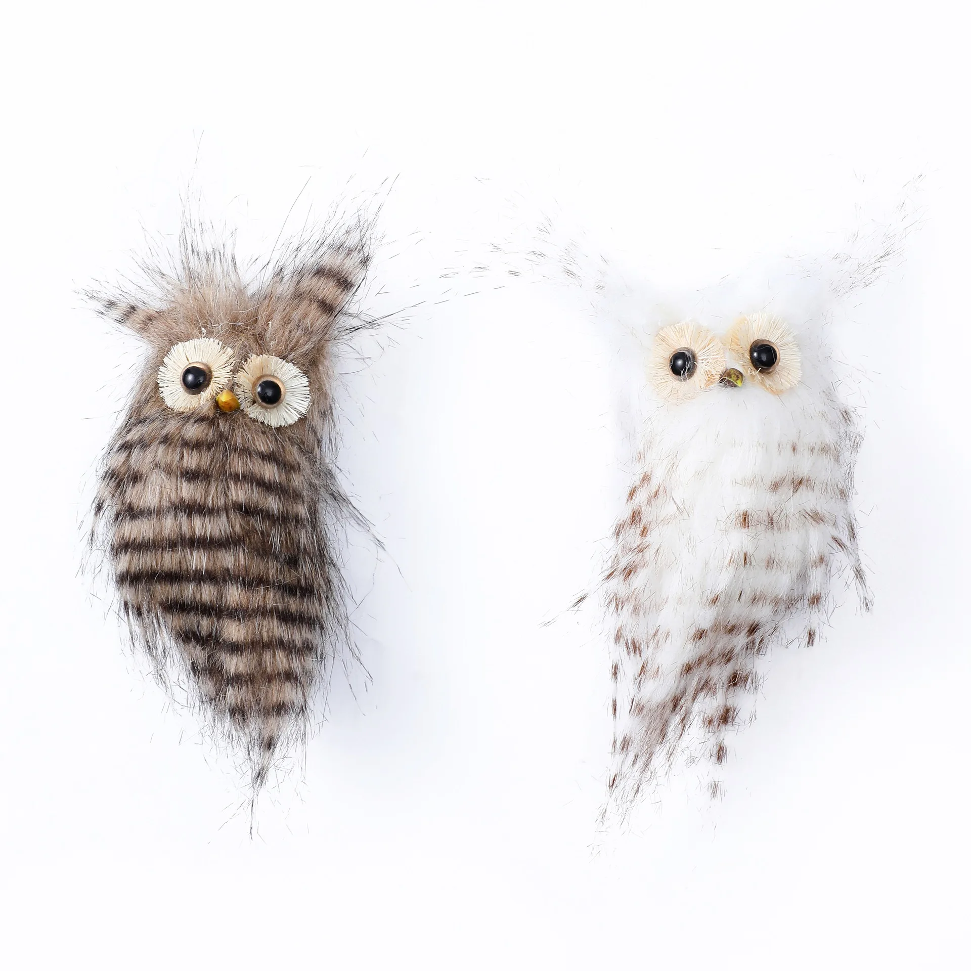 Gufo Ornamento di Natale Artificiale Simpatici uccelli in piedi Natale Appeso Gufo realistico Decorazioni per la casa Festival Forniture per feste Decor