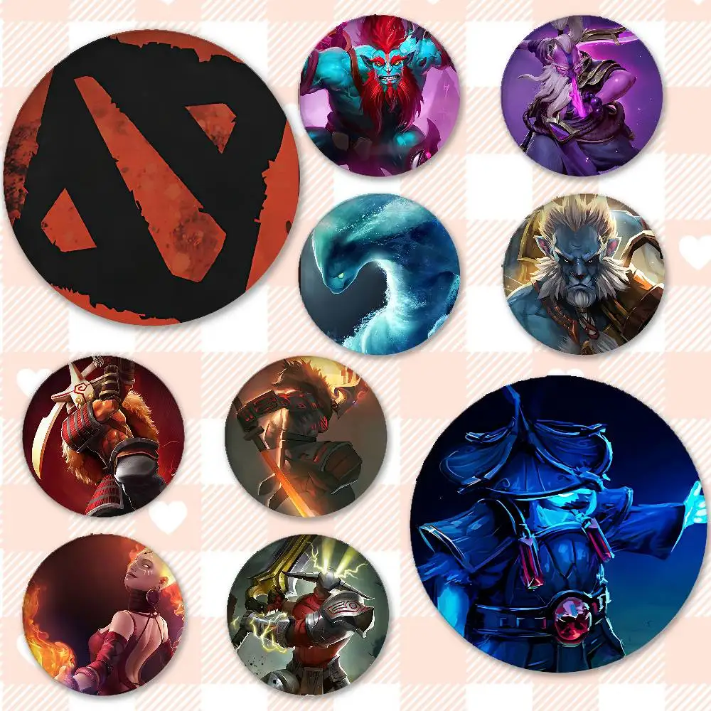 Spiel D-Dota 2-Abzeichen, Weißblech, weicher Knopf, Brosche, Metallabzeichen, individueller Schmuck, Zubehör, Hut, Tasche, Revers