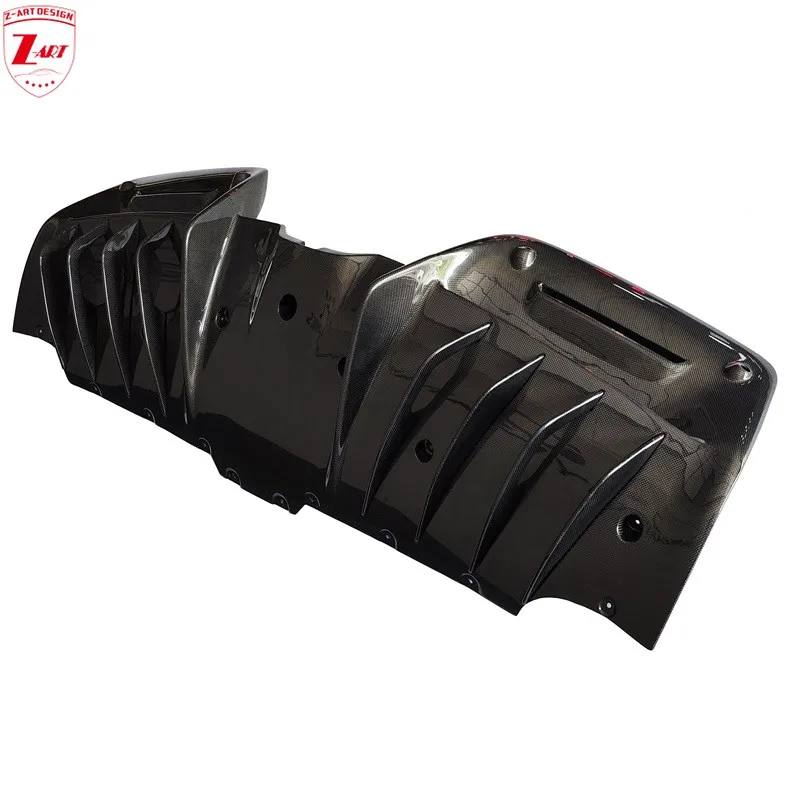 Z-ART SF90 Dry Carbon Fiber Rear Diffuser For Ferrari SF90 OEM Tail Lower Lip for Ferrari SF90 Prepreg Carbon Fiber Parts